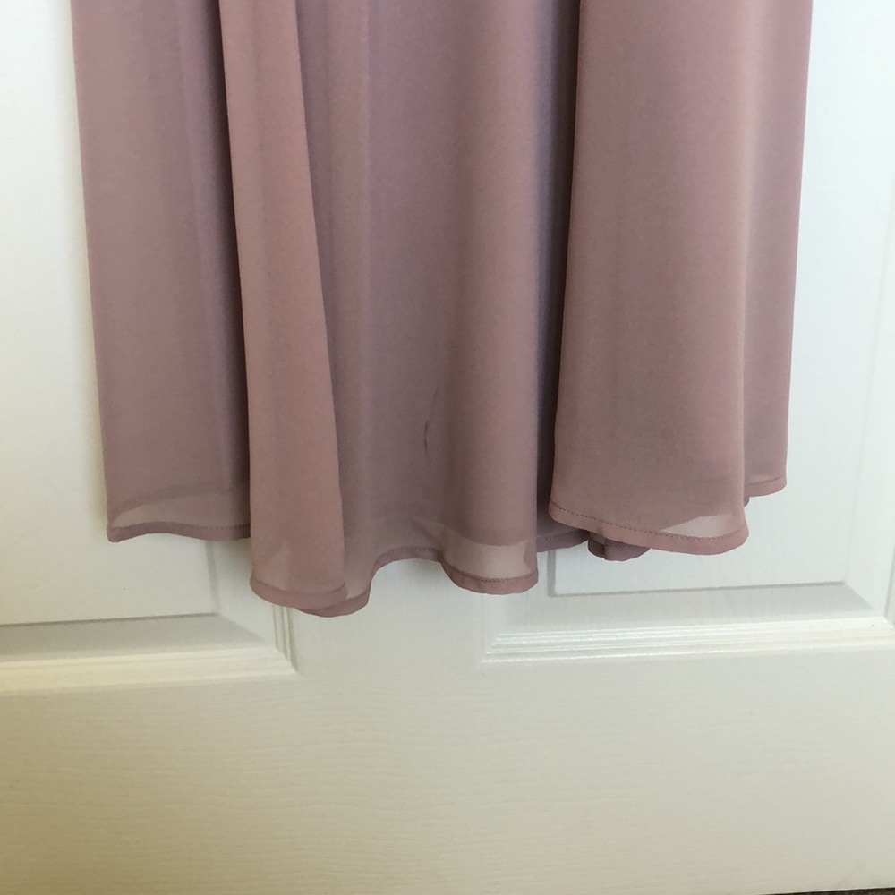 Show Me Your Mumu Jenn Maxi Dress ~ Neutral Mauve Chiffon - Picture 7 of 10